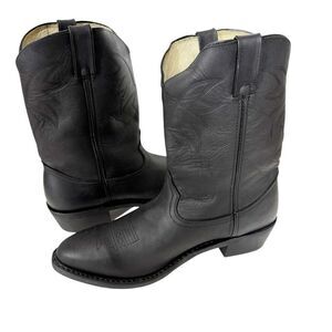 Durango Men’s TR760 Black Leather Western Cowboy Pull On Boot Size 15D